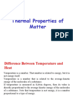 Thermal Properties of Matter