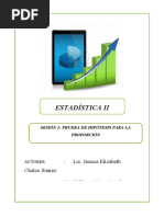 Sesión 3 - PRUEBA DE HIPÓTESIS PARA LA PROPORCIÓN - 2020 - II