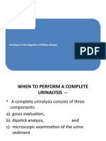 Urinalysis in The Diagnosis of Kidney Disease