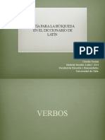 Guía para Usar Diccionario Latino