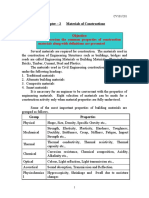 Chapter - 2 Materials of Constructions Session - 1