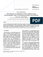 Determination of Aldehydes in Basic Medium by Gas Chromatography Using O-Benzylhydroxylamine Derivatization