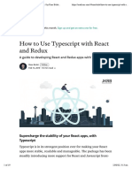 How To Use Typescript With React and Redux - by Ross Bulat - Medium