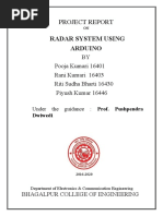 Radar System Using Arduino: Project Report