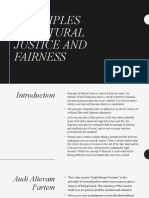 Principles of Natural Justice and Fairness