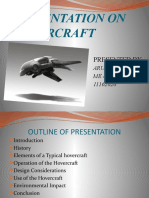 Presentation On Hovercraft: Presented by