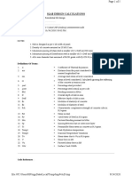 1st Floor Slab Design Sample PDF