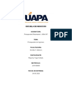 Tarea V Presupuesto Empresarial