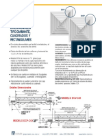 Tabla de Rendimiento para Difusores Cuadrados