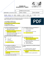 Prueba Diagnóstico 3°MB 2020 Religion