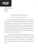 Research Paper On Autism