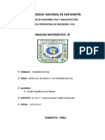 Examen Parcial de Analisis Matematico