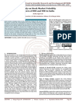 A Study On Stock Market Volatility Pattern of BSE and NSE in India