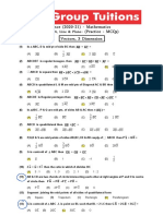 Entrance (2020-21) - Mathematics - (Practice - MCQS) : Vectors, 3-Di, Line & Plane