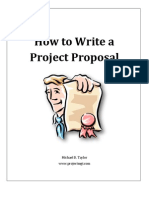 How To Write A Project Proposal: Michael D. Taylor