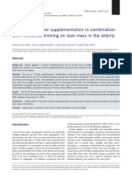 2016 C Lemos - Impact of Creatine Supplementation in Combination With Resistance Training On Lean Mass in The Elderly