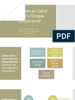 Evaluación en Salud Mental y Terapia Ocupacional2018