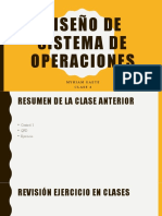 Diseño de Sistema de Operaciones - Clase 4