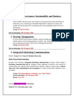 Corporate Governance, Sustainability and Business Ethics: Division Wise 8th November 2020