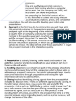 Selling Process Policy Delivery Procedure