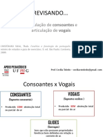 AULA 1 (CONSOANTES E VOGAIS) Fundamentos de Fonética PDF