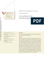 What Is The Brain-Cancer Connection?: Further