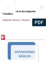 Diapositiva PPT Sesión 8 Población, Muestra y Muestreo