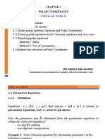 SSCM1023 Chap 1 Polar Coordinates