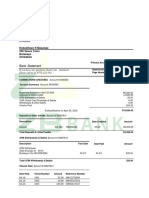 Bank Statement: Rokeditswe R Masange 266 Sauce Town Bulawayo Zimbabwe