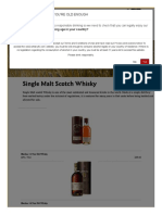 Single Malt Scotch Whisky