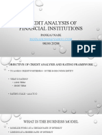 Credit Analysis of Financial Institutions