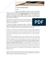 Instrucciones para La Actividad de Evidencia 1 Carta A Una Persona Especial