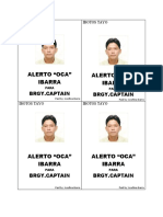 Alerto "Oca" Ibarra Alerto "Oca" Ibarra: Brgy - Captain Brgy - Captain