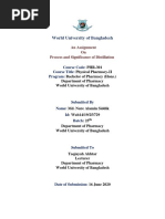 Process and Significance of Distillation