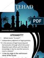 Ijtehad: Presented By: GROUP 1