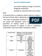 Combustion Thermodynamics