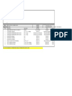 Planilha de Quantitativo de Materiais - Estruturas