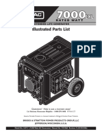 Generac 7000EXL Illustrated Parts List