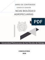 TEMARIO - EXAUM - II - 2020 - CBA Biologia Comachuen