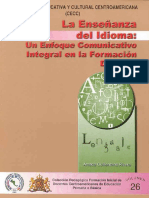 La Enseñanza Del Idioma Un Enfoque Comunicativo Integral en La Formacion Docente PDF