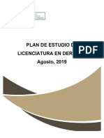 Plan de Estudios Lic. Derecho EDPA 2019