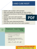 Cubes and Cube Root: Numbers