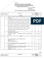 Sapthagiri College of Engineering Department of Computer Science and Engineering Internal Assessment Test - I Usn 1 S G