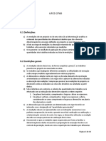 Sessão 2 - Regras Gerais de Medição, Estaleiro, Trabalhos Preparatórios