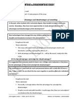 Advantage & Disadvantage Essay: What Are The Advantages and Disadvantages of Something