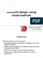 Research Design: Using Mixed Methods