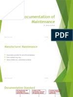 Documentation of Maintenance: Dr. Anwar Al Assaf