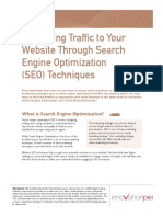 Increasing Traffic To Your Website Through Search Engine Optimization (SEO) Techniques