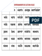 Cartilla #17 Entrenamiento de Lectura Veloz PDF