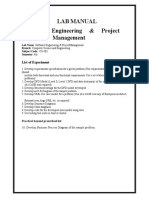 Lab Manual Software Engineering & Project Management: List of Experiment